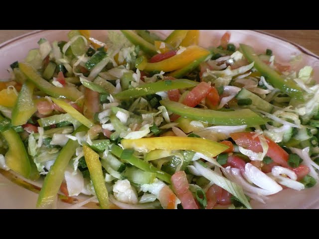 Простой овощной салат на каждый день