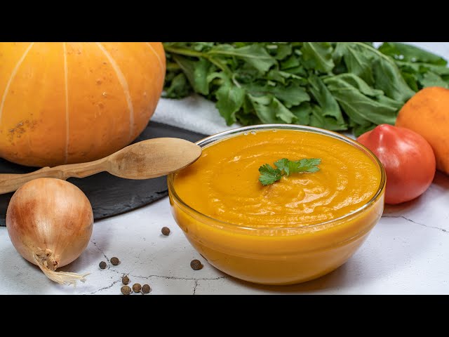 Мгновенный овощной крем-суп за 15 минут