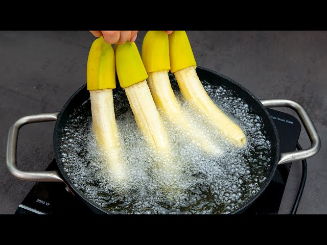 Необычный десерт из бананов