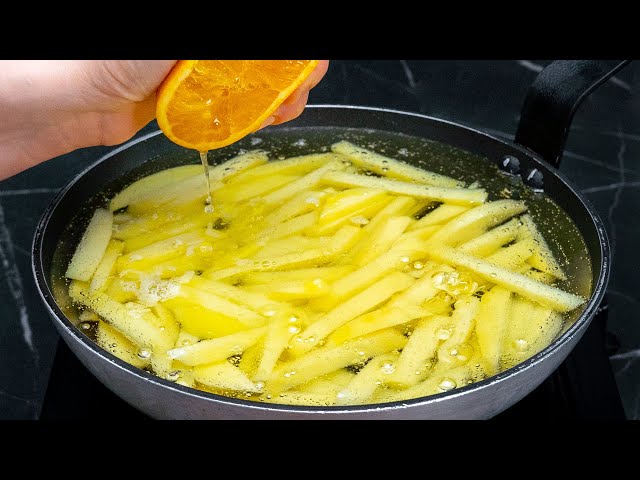 Картошка фри с апельсиновым соком