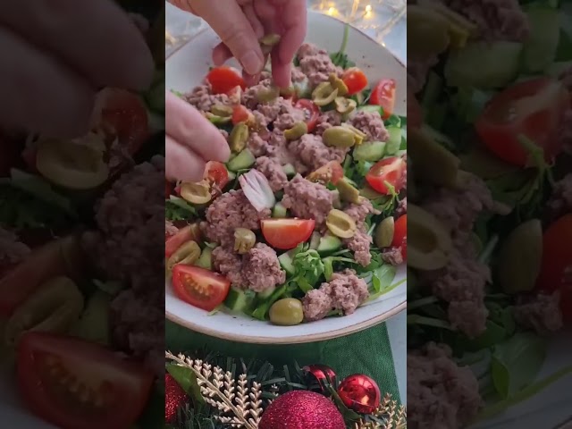 Вкусный и полезный салат с тунцом