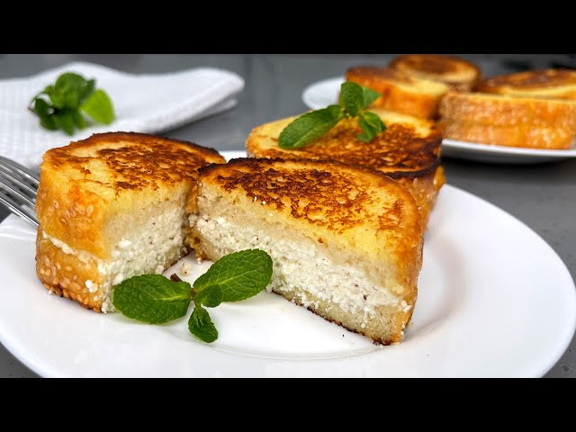 Вкусные творожные гренки на завтрак