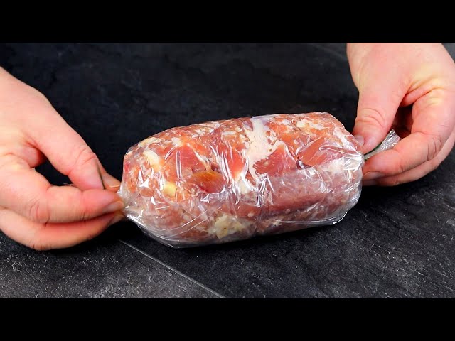 Домашняя свиная колбаса