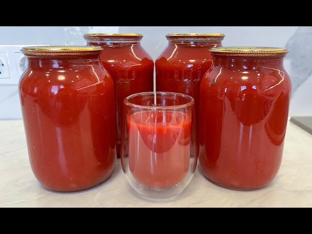 Натуральный домашний томатный сок на зиму