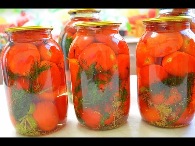 Вкусные и ароматные помидоры на зиму