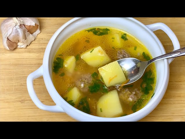 Самый вкусный и простой суп с фрикадельками