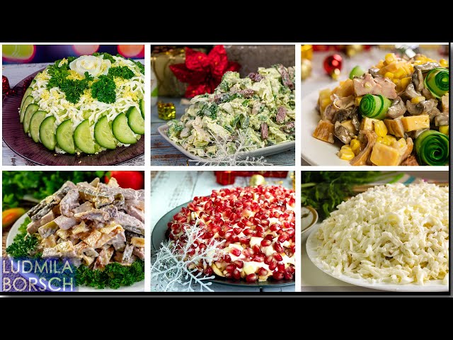 Вкусные Новогодние салаты