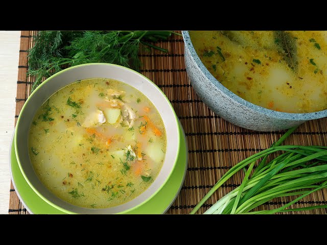 Легкий сливочный суп из горбуши