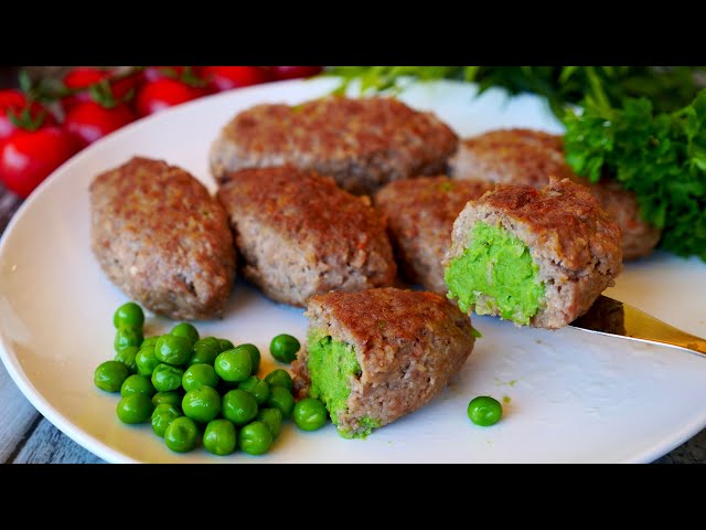 Очень вкусные котлеты с зеленым горошком