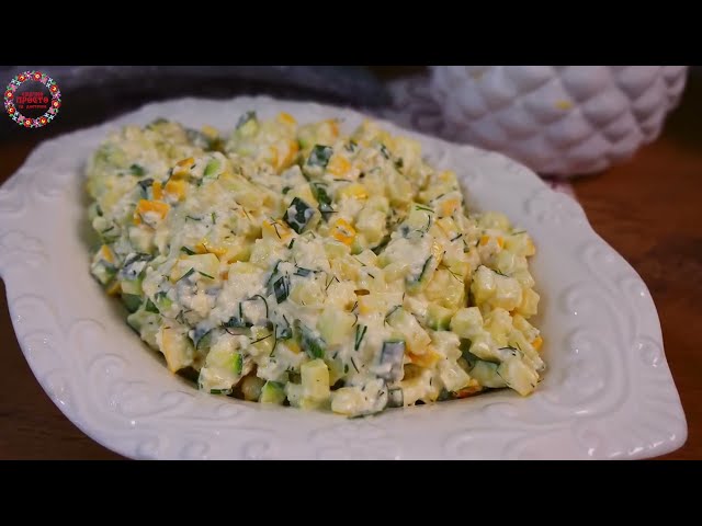Неймовірно смачний салат з кабачка за 5 хвилин