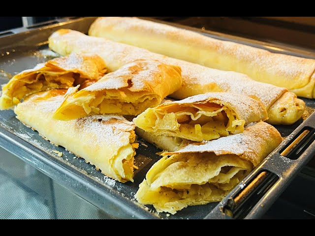 Пирог с яблоками на кефире