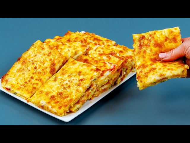 Картофельные конвертики с сыром и йогуртовым соусом