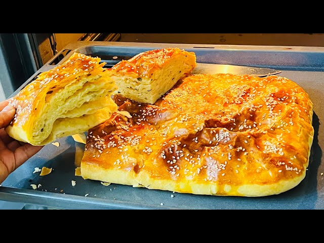 Слоёная сырная лепёшка на каждый день