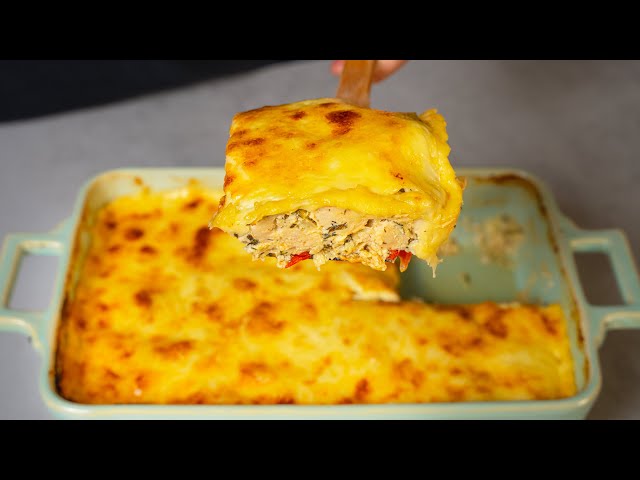 Запеканка с курицей и сыром
