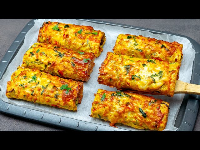 Картофельные рулетики с фаршем и сыром