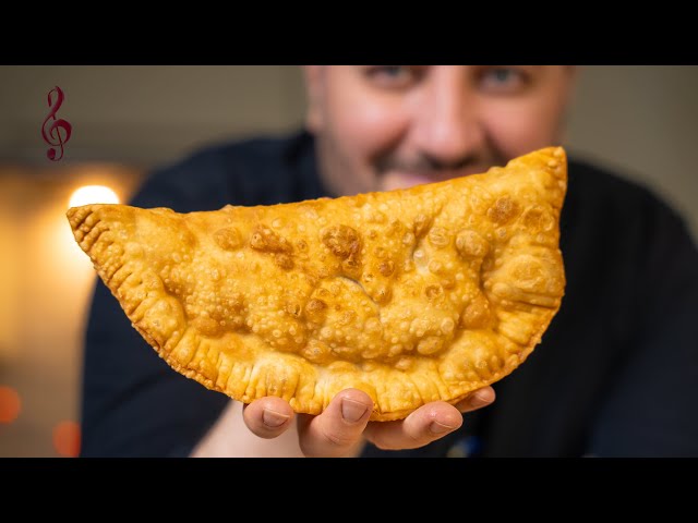 Пышные чебуреки с мясной начинкой