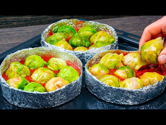Капустные шарики с мясным фаршем, рисом и моцареллой