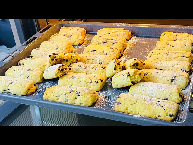 Печенье с шоколадной крошкой: трубочки или брусочки