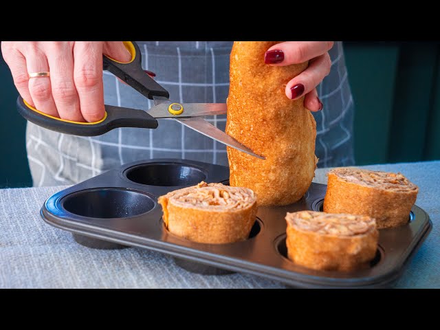 Блины-синнабоны с начинкой из крем-сыра, сметаны и корицы