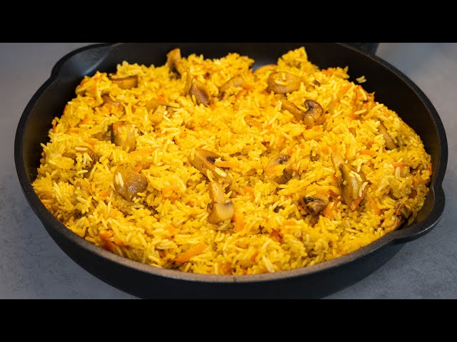 Плов с грибами и ароматными специями