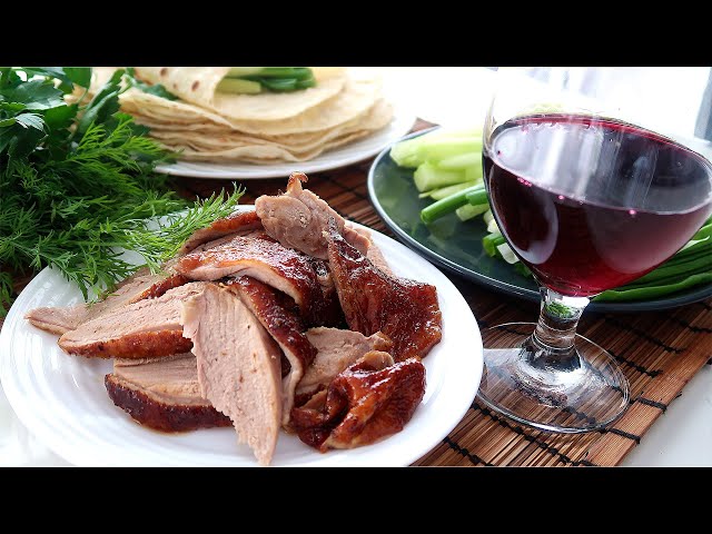 Утка по-пекински с домашними блинчиками