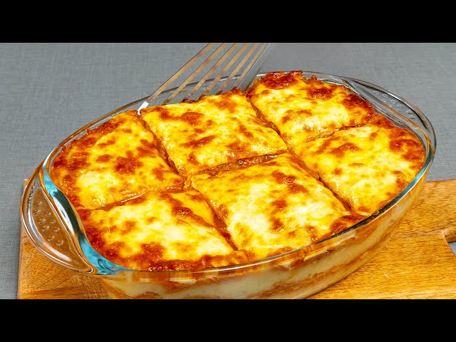 Картофельная запеканка с тунцом и соусом из йогурта