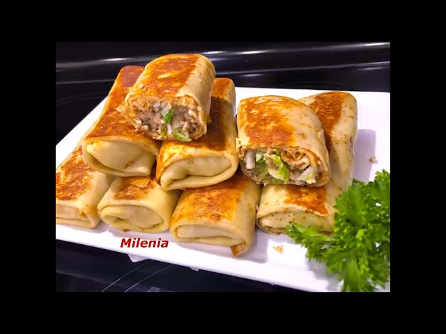 Блинчики с мясной начинкой