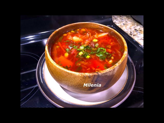Насыщенный и ароматный постный борщ 