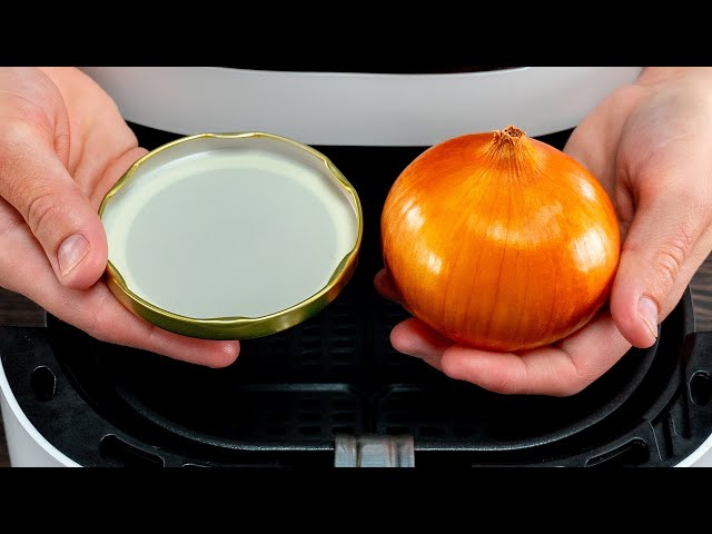 Хрустящие луковые кольца с соусом<