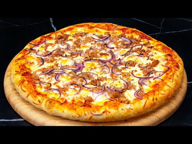 Домашняя пицца дуо: с тунцом и с креветками