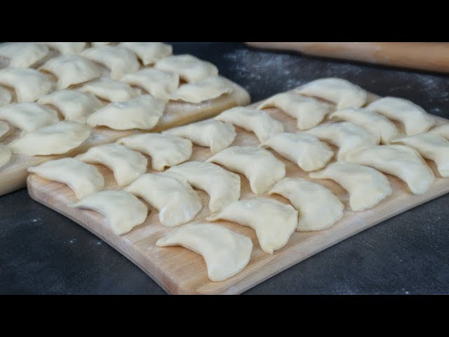 Классические вареники с картофелем и яйцом