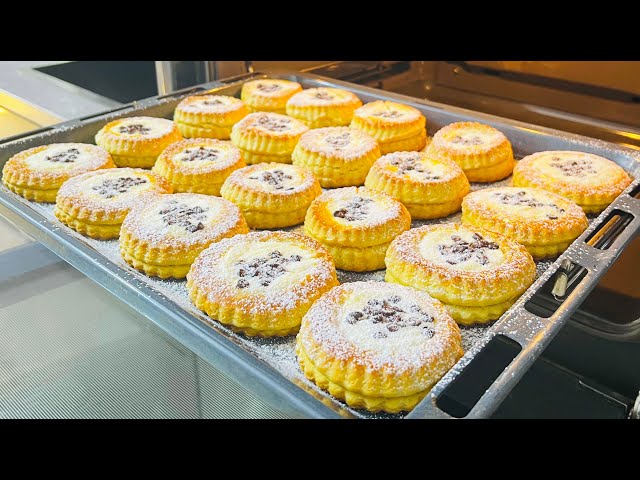 Песочные колечки с творожной начинкой