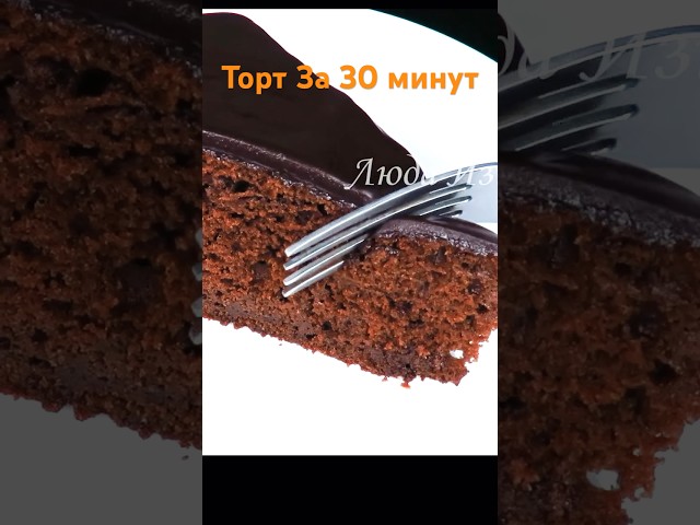 Шоколадный пирог с пропиткой и ганашем