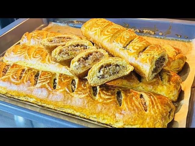 Золотая выпечка с ореховой начинкой