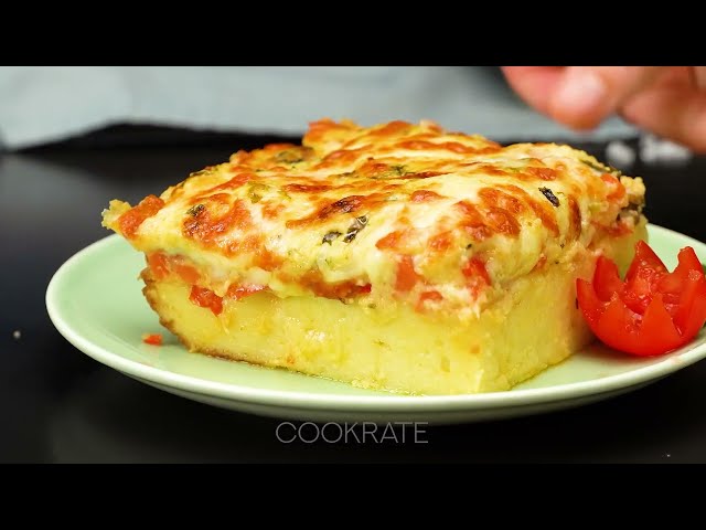 Цветная капуста под овощным соусом и сырной корочкой
