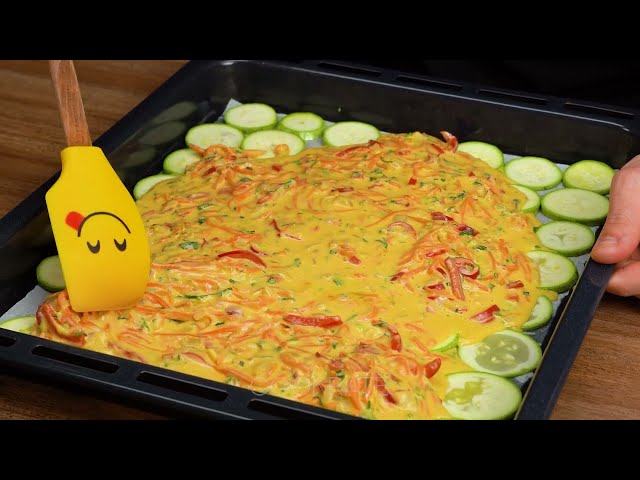 Запеканка из кабачков с моцареллой и овощами