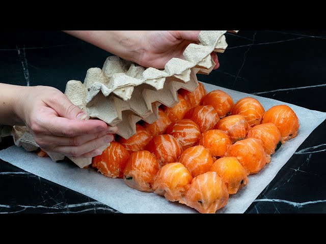Лосось со сливочным сыром, грибами и картофельным пюре