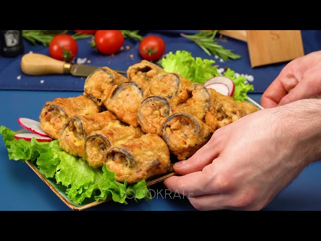 Нежные баклажаны с мясным фаршем и пикантным соусом