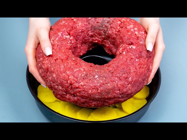 Нежный говяжий фарш с овощами и сырной корочкой
