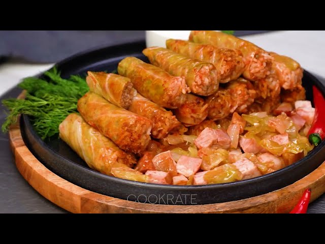 Домашние голубцы с квашеной капустой и фаршем