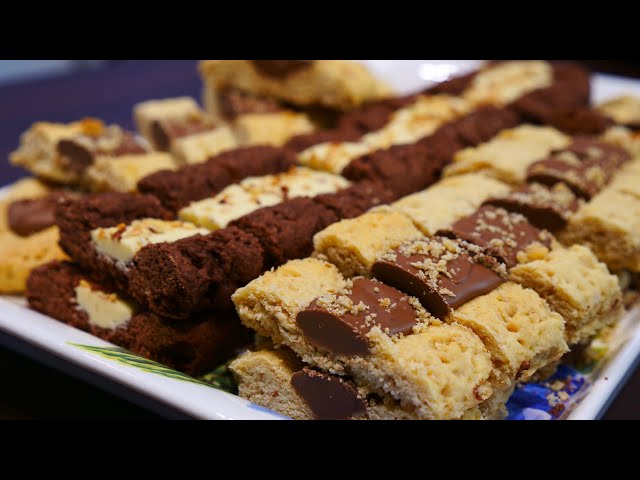 Рассыпчатое печенье с молочным и белым шоколадом