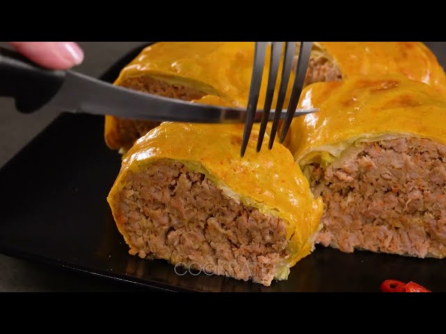 Капустные рулеты с мясным фаршем и острым соусом
