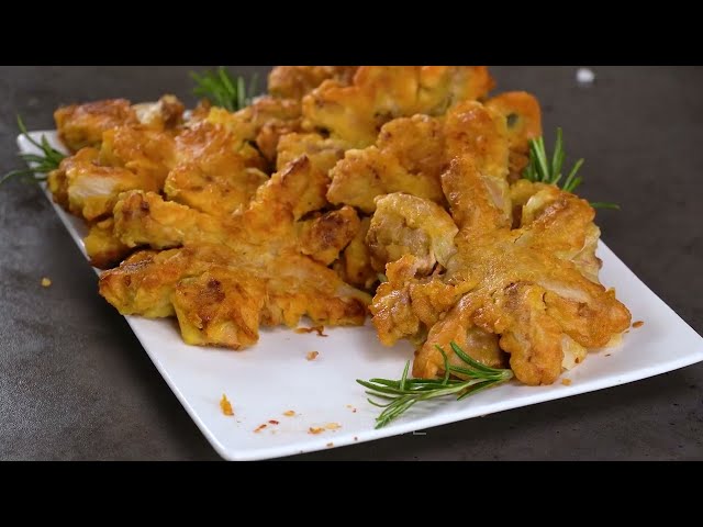 Капустные башенки в мясном кляре