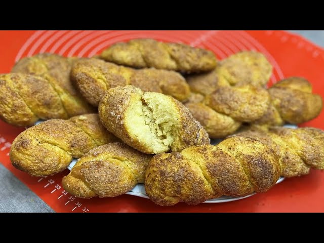 Творожные булочки с корицей