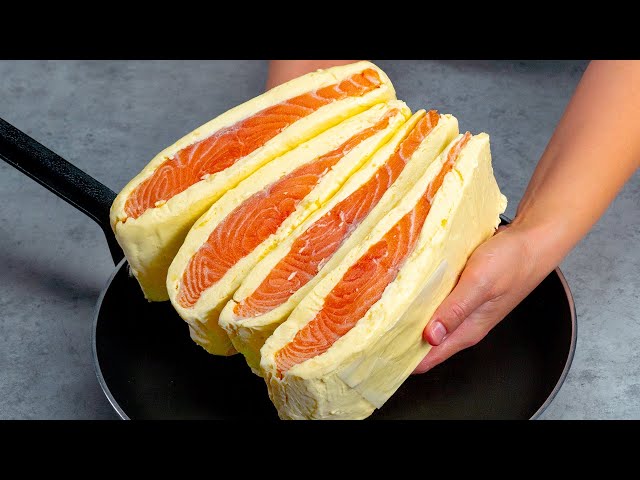 Лосось в сливочном масле на сковороде с картофельным пюре