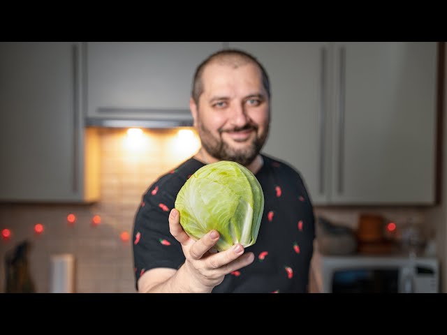 Домашняя тушеная капуста с аджикой