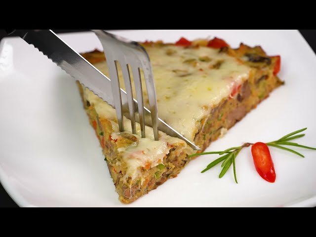 Запеканка из куриной печени с овощами и сыром