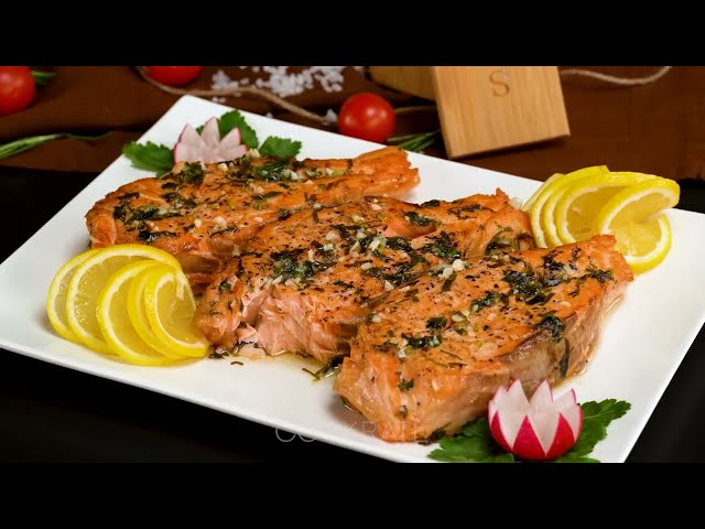 Запечённый лосось с ароматным картофелем