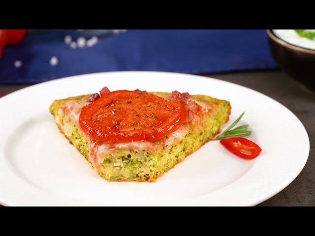 Запеканка из брокколи с сыром и пикантным беконом