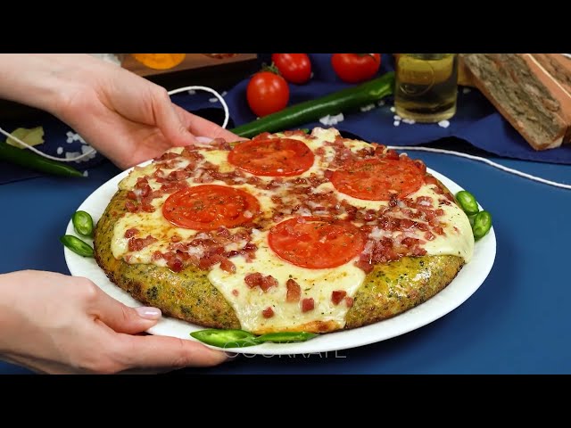 Запеканка с брокколи, беконом и сырным соусом